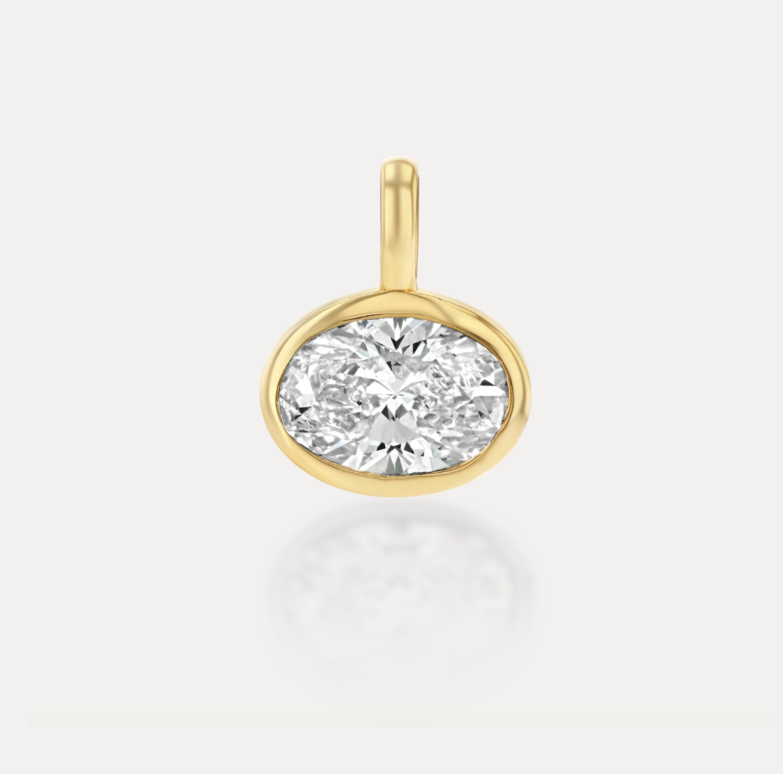 Bezel Oval Charm